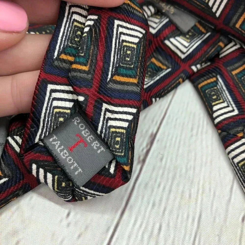 Robert Talbott silk neck tie preppy business office attire